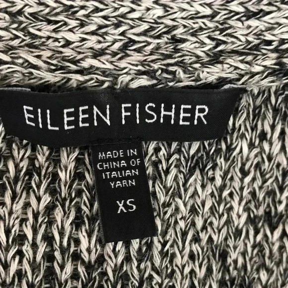 Eileen Fisher Black Heather Cardigan - Picture 6 of 7